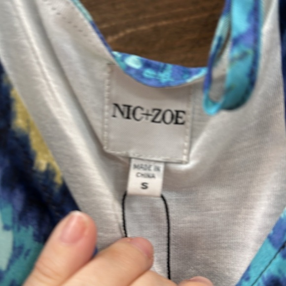 NIC+ZOE Mindfully Made Blue Multi Dress – Size Small - Picture 6 of 12